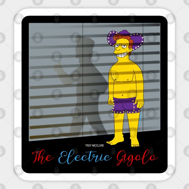 The Electric Gigolo Sticker by Teesbyhugo